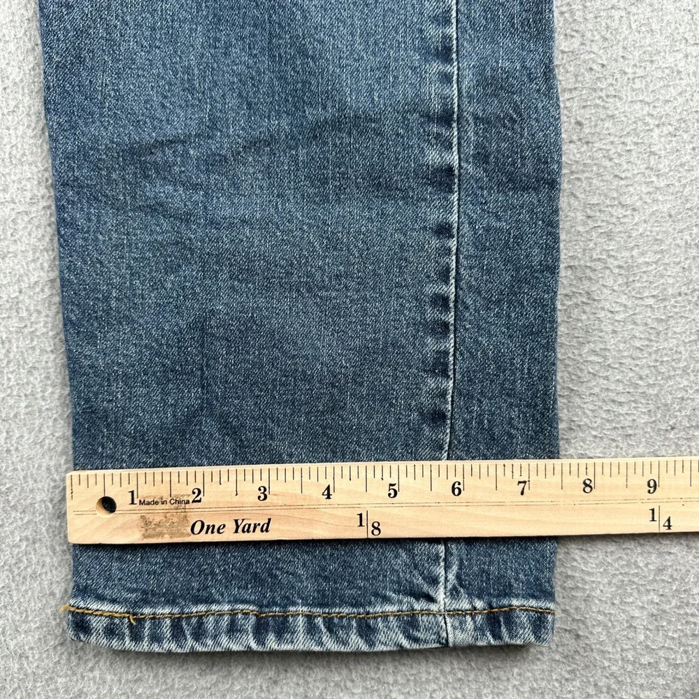 Levi's Jeans Mens 32x30 505 Regular Fit Blue Straight Leg Stretch Denim